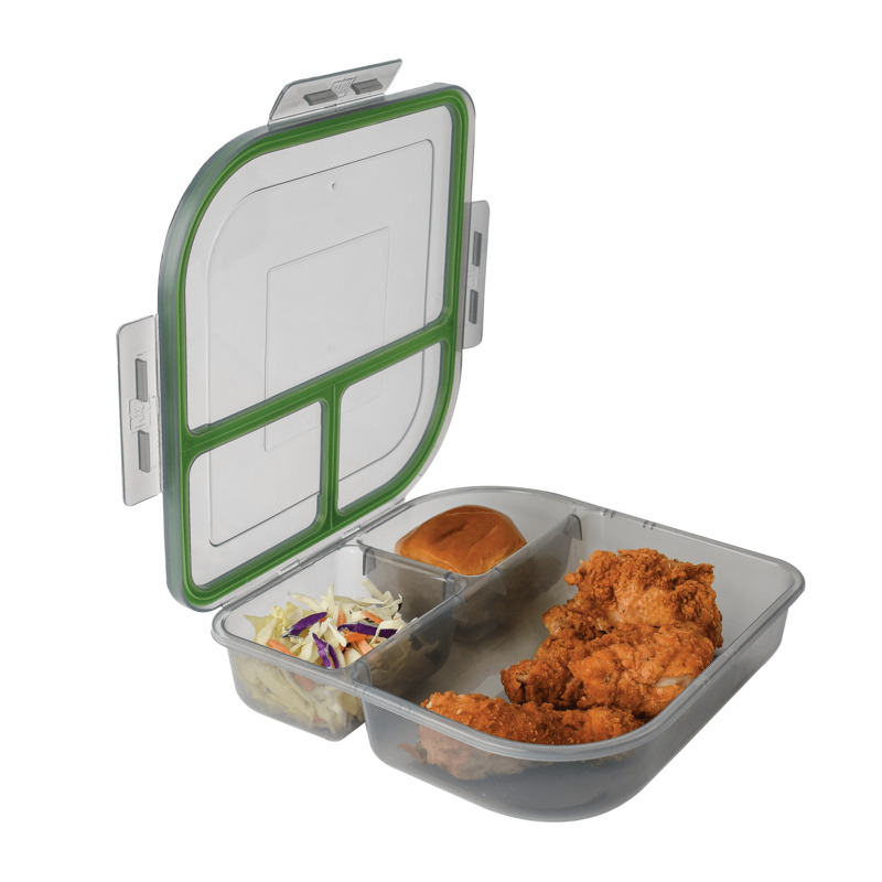 MyGo™ Small 3-Compartment Container, 8 X 8 X 2-½