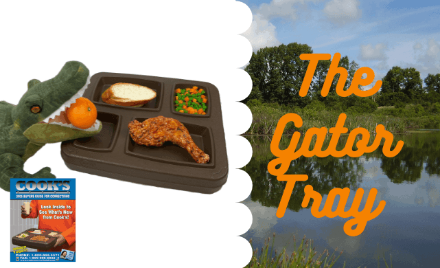 Cook's Gator 4-Compartment Insulated Meal Tray