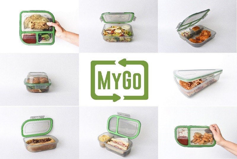 8x8.5x2.8 Eco-Friendly Disposable Takeout Box - Single Compartment